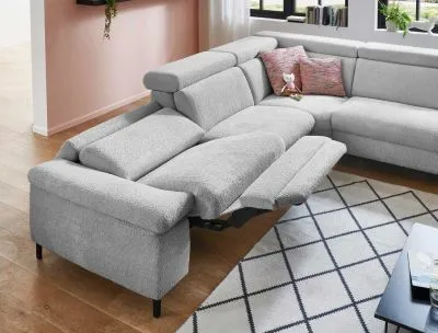 Ecksofa in Stoff L-Form mit Federkern Ecksofa in Stoff L-Form mit Federkern