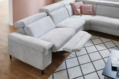 Ecksofa in Stoff L-Form mit Federkern Ecksofa in Stoff L-Form mit Federkern