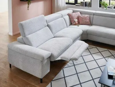 Ecksofa in Stoff L-Form mit Federkern Ecksofa in Stoff L-Form mit Federkern